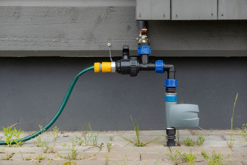Drain valve in use